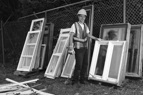 Builder's skip ready for use in Putney