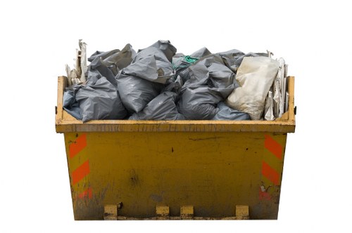 Residential skip being delivered to a Putney property