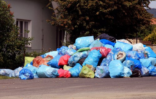 Skip loading in Putney streets