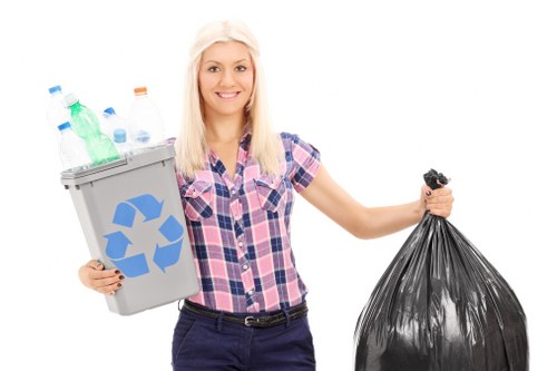 Eco-friendly skip recycling waste materials in Putney