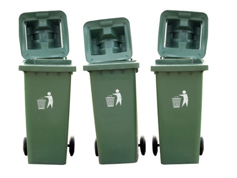 Event setup with skip containers in Putney park