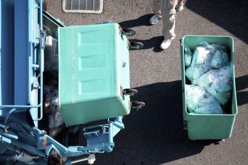 Garden waste being collected by a professional service in Putney